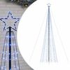 vidaXL Sapin de No&euml;l &agrave; LED avec pointes 1534 LED bleu 500 cm