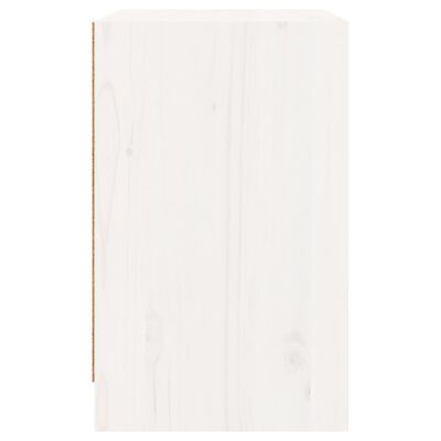 vidaXL Tables de chevet 2 pcs Blanc 40x31x50 cm Bois de pin massif