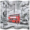 vidaXL Cloison de s&eacute;paration 200 x 170 cm Bus londonien Noir et blanc