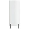 vidaXL Armoire &agrave; &eacute;tag&egrave;res blanc brillant 69,5x32,5x90 cm
