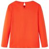 T-shirt enfants &agrave; manches longues orange fonc&eacute; 116