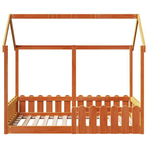 vidaXL Cadre de lit d'enfants forme de maison sans matelas 80x160 cm