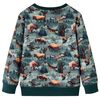 Sweatshirt pour enfants vert fonc&eacute; 116