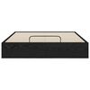 vidaXL Cadre de lit ottoman avec stockage Ch&ecirc;ne Noir 203 x 140 x 25 cm