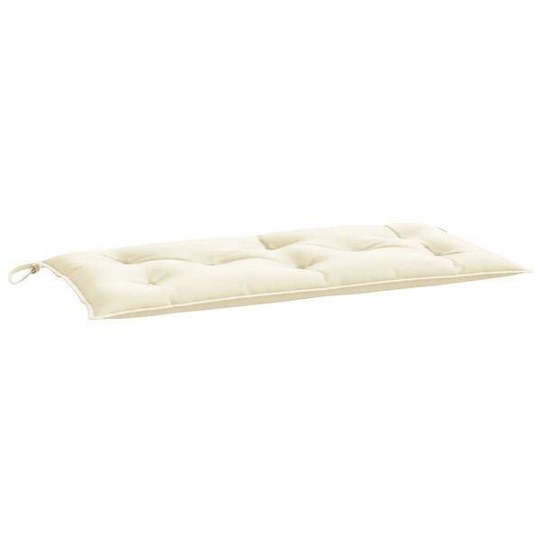 vidaXL Coussin de banc de jardin crème 100x50x7 cm tissu oxford