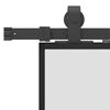 vidaXL Porte coulissante avec kit de quincaillerie noir 90x205 cm