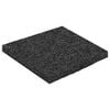 vidaXL Tapis de patio en granulat de caoutchouc Noir 9 x 9 x 0,6 cm