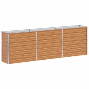 vidaXL Lit surélevé de jardin 240x40x77 cm Acier galvanisé Argenté