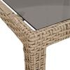 vidaXL Table de jardin pour repas Beige 250 x 100 x 75 cm Poly rotin