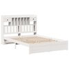 vidaXL Lit biblioth&egrave;que sans matelas blanc 140x190 cm bois pin massif