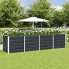 vidaXL Jardini&egrave;re Anthracite 240 x 80 x 75 cm Acier