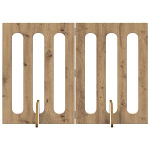 vidaXL Cl&ocirc;ture pliable pour animaux 2 pc Ch&ecirc;ne Artisanal