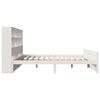 vidaXL Lit bibliothèque sans matelas blanc 160x200 cm bois pin massif