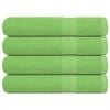 vidaXL Serviettes de sauna FROGN 4 pcs vert pomme 80x200 cm 360 g/m&sup2;