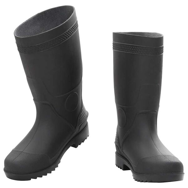 vidaXL Bottes de pluie noir taille 39 PVC