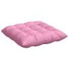 vidaXL Coussins de si&egrave;ge 2 pcs Rose 40 x 40 x 6 cm tissu