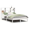 vidaXL Lit biblioth&egrave;que sans matelas blanc 140x200 cm bois pin massif