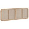 vidaXL T&ecirc;te de lit avec t&ecirc;te de lit Naturel 160 x 55 x 3 cm Rotin