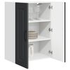 vidaXL Armoire de cuisine avec stockage Kalmar Noir 60 x 31 x 80 cm