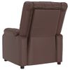 vidaXL Fauteuil de massage Marron Similicuir
