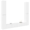 vidaXL Ensemble de meubles TV 6 pcs Blanc Bois d'ing&eacute;nierie