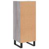 vidaXL Buffet Sonoma gris 34,5x34x90 cm Bois d'ing&eacute;nierie