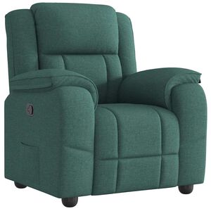 vidaXL Fauteuil inclinable Vert fonc&eacute; Tissu