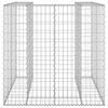 vidaXL Mur en gabion pour poubelle Acier galvanis&eacute; 110x100x110 cm