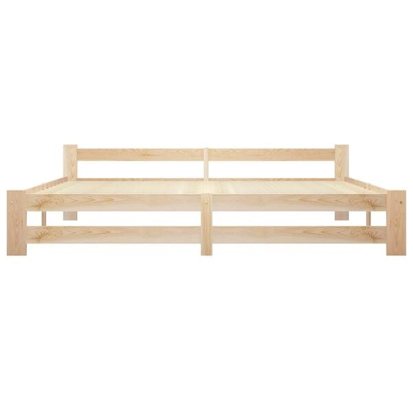 vidaXL Cadre de lit sans matelas bois massif de pin 200x200 cm