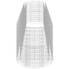 vidaXL Lit surélevé à gabion Fer galvanisé 500x100x100 cm