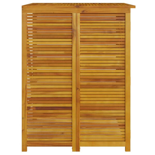 vidaXL Cabanon &agrave; poubelle simple 70x89x117 cm bois massif d'acacia