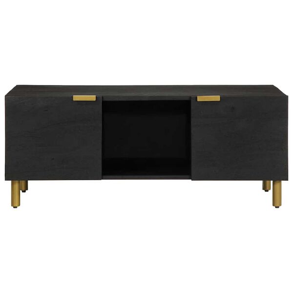 vidaXL Table basse noir 100x54x40 cm bois d'ing&eacute;nierie