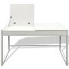 vidaXL Table de toilette blanche