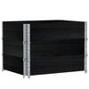vidaXL Jardini&egrave;re noir 80x60 cm bois massif de pin