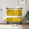 vidaXL T&ecirc;te de lit suspendue Jaune 110 x 55 x 5 cm Velours