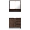 vidaXL Ensemble de meubles de salle de bain 2 pcs Chêne marron