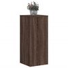 vidaXL Supports pour plantes 2 pcs ch&ecirc;ne marron bois d'ing&eacute;nierie