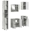 vidaXL Ensemble de mobilier de salle de bain 5 pc Gris b&eacute;ton