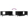 vidaXL Table basse noir 90x50x40 cm bois d'ingénierie