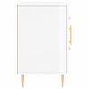 vidaXL Buffet blanc brillant 100x36x60 cm bois d'ing&eacute;nierie