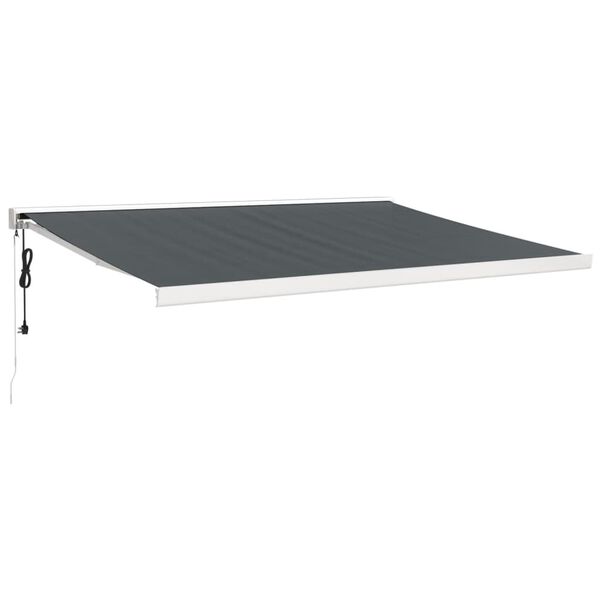 vidaXL Auvent r&eacute;tractable anthracite 4,5x3 m tissu et aluminium