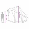 vidaXL Tente Tipi familiale avec toit Vert 404 x 370 x 270 cm