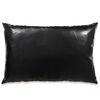 vidaXL Jeu de coussin lot de 2 PU 40 x 60 cm Noir