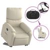 vidaXL Fauteuil inclinable Cr&egrave;me Similicuir