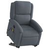 vidaXL Fauteuil de massage inclinable Gris fonc&eacute; Velours