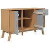 vidaXL Buffet OLDEN gris et marron 114x43x73,5 cm bois massif de pin