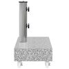 vidaXL Socle de parasol Gris clair 45x25x8,3 cm Granite