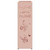 vidaXL Porte-parapluie Rose 15,5 x 15,5 x 49 cm Métal