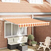 vidaXL Auvent Jaune et Orange 350 x 250 x 165 cm Polyester