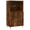 vidaXL Buffet haut Ch&ecirc;ne fum&eacute; 60x36x110 cm Bois d'ing&eacute;nierie